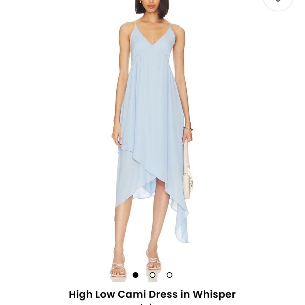 Women's High Low Cami Dress in Whisper Blue
